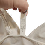 Alo Yoga White VNeck Pullover Unpadded Longline Seamless Delight Bralette Small Photo 4