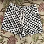 Madewell NWOT Floral Check Jacquard Drawstring Shorts Photo 5