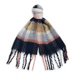 Barbour NWOT  Rawson Check Scarf Checkered Navy and Pink Photo 0