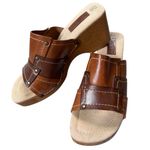 Vintage 90s/Y2K Patchwork Clog Sandals by Lower East Side Made in Brazil Size 9 Brown Photo 0