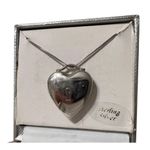 Sterling Silver Heart Pendant Necklace With locket In Love Engraving & Keyhole Photo 4