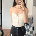 Princess Polly Princess-polly Women's White and Cream Bodysuit Photo 0