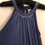 Cable & Gauge NWOT Blue Loose Soft Tank Top Keyhole back S Photo 1