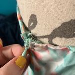 Here Comes the Sun NWT Portland One-Shoulder Maxi Dress Floral Mint, Small Photo 4