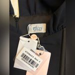 Oh Polly Joelene Long Sleeve Plunge Neck Mini Dress in Black NWT Photo 8