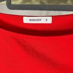 Red Bodysuit Women's MANGDIUP Size‎ S Short Sleeve Cotton Blend Basic Photo 7