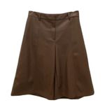 Anthropologie Avec Les Filles Davina Brown Faux Leather Culottes Size S Photo 5