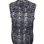 Katherine Barclay Montreal Blouse Womens L Used Blue Print Photo 15