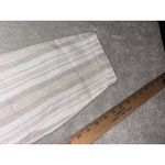 Garnet Hill  linen striped pants pleated trousers pockets beige tan 4 Photo 9