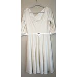 Black Halo  cream knee length Jackie O Swing Dress size 10 Photo 3