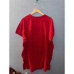 Disney Mickey Minnie Mouse Oh Boy Its The Holidays Red V Neck T Shirt One Size Photo 2