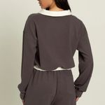 Gold Hinge CHARCOAL PULLOVER TOP Gray Size XS Photo 1