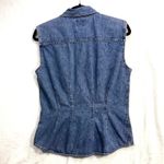 American Eagle Vintage M Denim Zip Vest Y2K Grunge Western Punk 90s Streetwear Photo 2