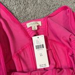 Pilcro  Anthropologie NWT Deep V Pink Bodysuit XS Photo 1