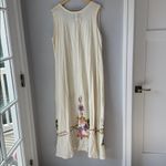 Vintage 2 Piece Ana Rosa Handpainted Floral Gauzy Maxi Dress Jacket Pink Size undefined Photo 6