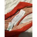 J.Crew  Red Textured Ribbed Bikini Swim Bottom S Photo 2