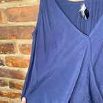 Fifteen Twenty  Navy Blue Sleeveless Surplice High Low Top Women's Size Small Photo 2