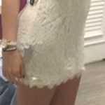 Lord and Taylor White Lace Dress Photo 0