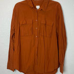 A New Day Women’s Terracotta Rust Button-Down Shirt Size XL Photo 0
