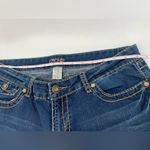Cache Bellbottom Rhinestone Denim Jeans Size 12 Photo 6