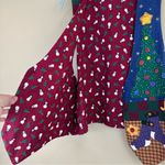 Handmade Snowman Santa Christmas Appliqué Button Embellished Reversible Country Vest 1X Photo 9