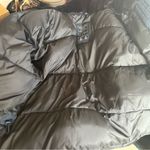 Abercrombie & Fitch Abercrombie blue poly filled winter coat with faux fur hood lining size M Photo 3