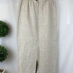Plaza South 100% Linen Tan Maxi Skirt 10 Photo 1