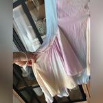 Free People  fairy mini dress satin pastel soft flutter lover ruffles  intimately Photo 9