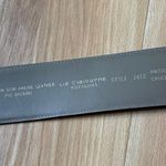 Liz Claiborne LEATHER Belt,women belt,wide vintage belt,leather belt big buckle Photo 2