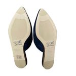 Jenni Kayne  Suede Mule Women's 5/35 Navy Blue Pointed Toe Flat Slide Shoe Photo 7