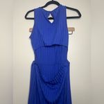 Amour Vert Kelly Ribbed Dress with cutout back - Lapis Blue - Size L - NWT Photo 6