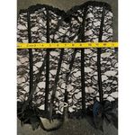 Corset Pink Roses Ribbon Halter Top size Large Photo 10