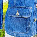 Cherokee Women’s Embroidered Denim Blazer Jacket Paisley Life is Good Size 8 Photo 7