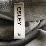 Esley Long Sleeve Crop Top Gray Womens M Photo 8