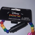 Disney New-  Light Up Necklace Mickey Mouse Icon Shaped Beads Rainbow Pride Co… Photo 2