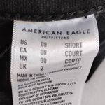 American Eagle Outfitters Mid Rise Skinny Jeans 00S Destroyed Black Photo 6