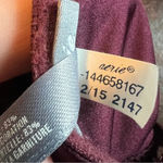 Aerie lace shoulder and back crossover front deep plumb bralette size medium Photo 8
