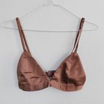 Urban Outfitters Collusion satin bralette in brown mocha mauve UK size 4 Photo 5