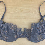 Christian Dior  Intimates Purple Lace Underwire Bra Bead Accent; size 36C Photo 0