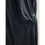 American City Wear Maxi Dress Tie Waist Casual Comfy Black 1X Photo 4