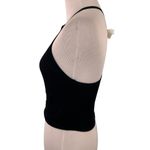 Fabletics  Black Braided Ribbed Seamless Tank Top Size Medium Photo 2