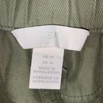 H&M green paper bag pants womens size 14 Photo 7