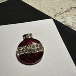 Eisenberg ICE Red Enamel Rhinestone Christmas Ornament Holiday Brooch Pin Gold Photo 9