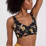 Aerie NWT Offline Goals Black Floral Bra Large Photo 0