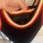 Kendall + Kylie Black/Red/White/Tan scoop neck lined bodysuit Size XS! Photo 1