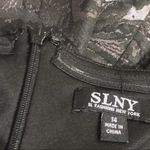 Slny  Dress Black Gunmetal Fit & Flare Open Back Tie Neck Maxi Size 14 New w/Tag Photo 7