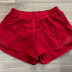 Lululemon Hotty Hot Short II Long 4" Dark Red Women Size 6 Photo 0