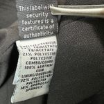 Diane Von Furstenberg  Womens Draped Jacket Black Leather Sleeve Blazer US 4 Photo 5