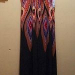 Bisou Bisou Halter Tribal Dress Size 8 Photo 0