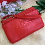 Coach  Pebbled Cardinal Leather Kelsey Handbag Photo 13